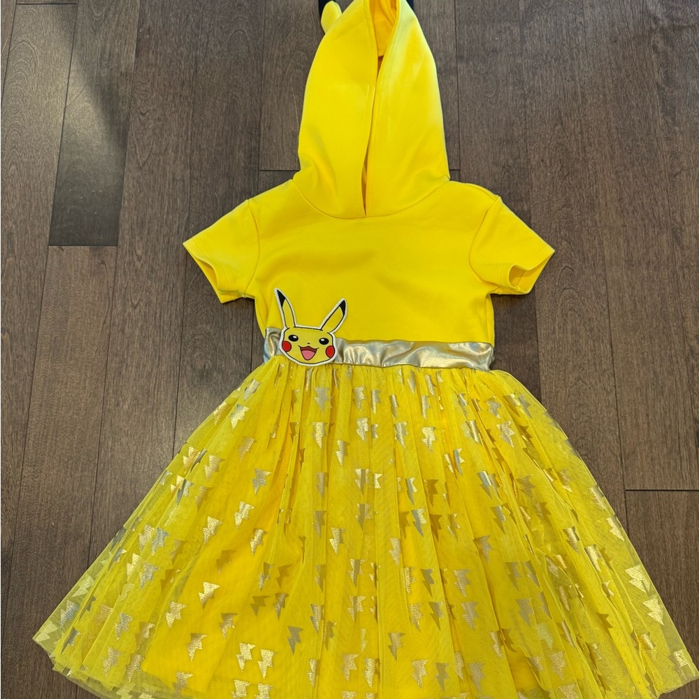 💛 Yellow Pikachu Kids Dress 💛